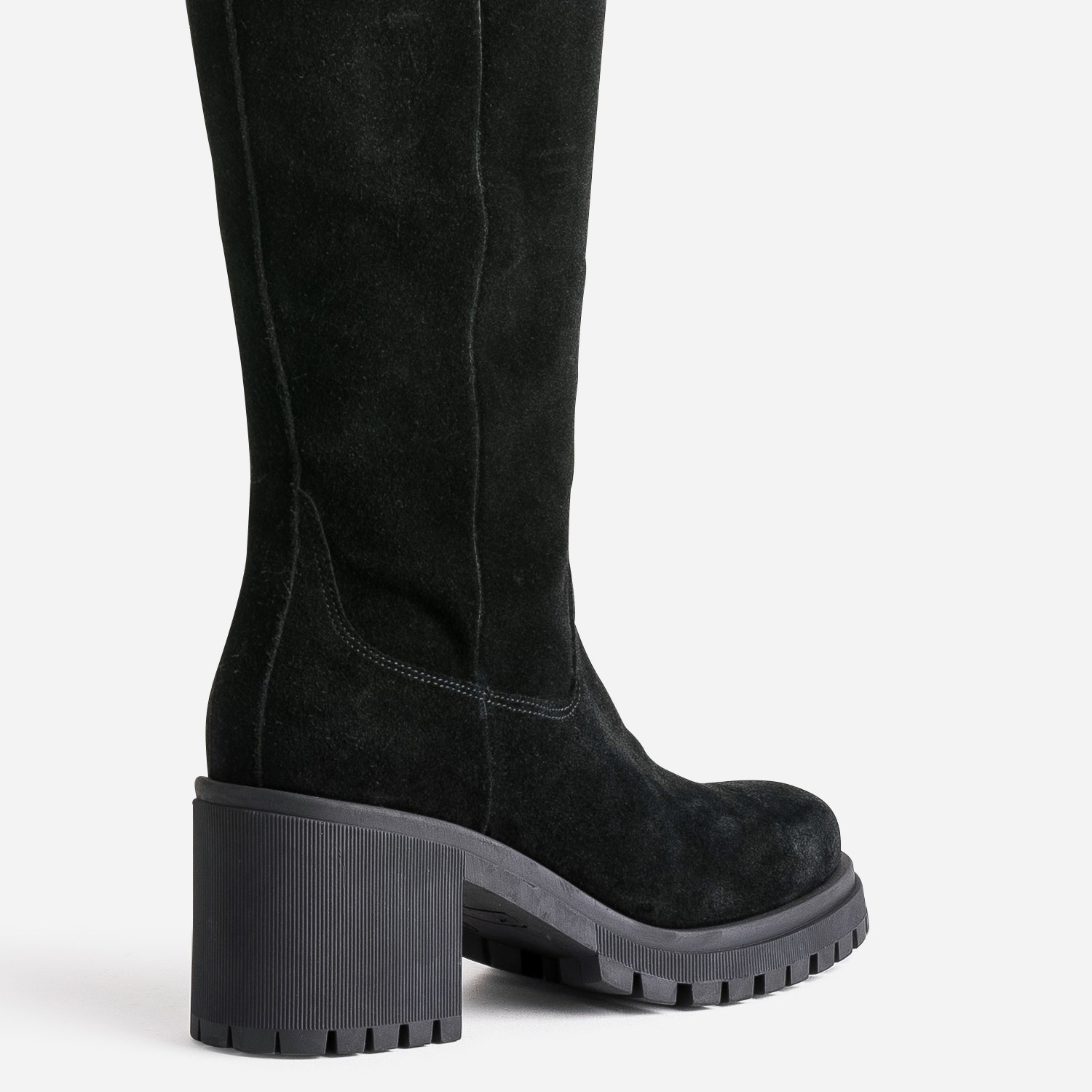 Botte TEXTO noire cuir velours