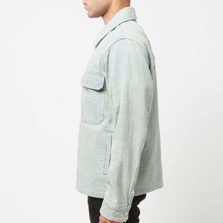 Pleasures Merit Denim Work Jacket light blue