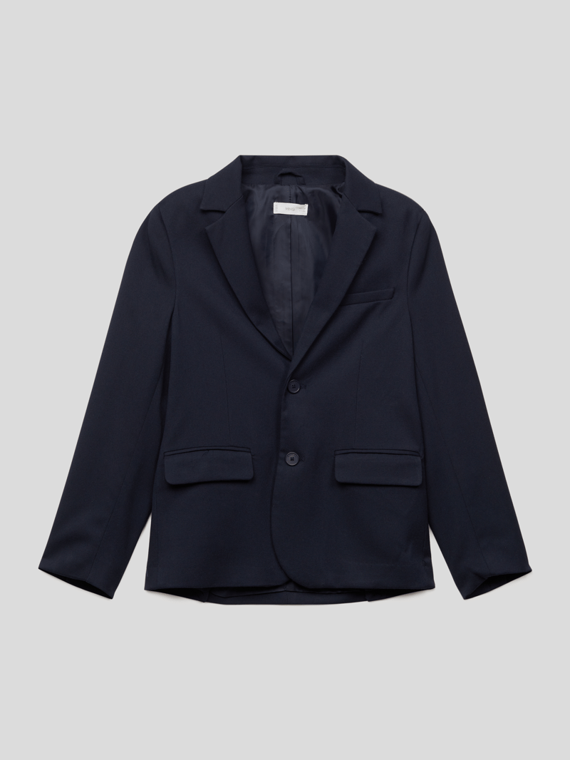 Blazer mit Reverskragen in marineblau