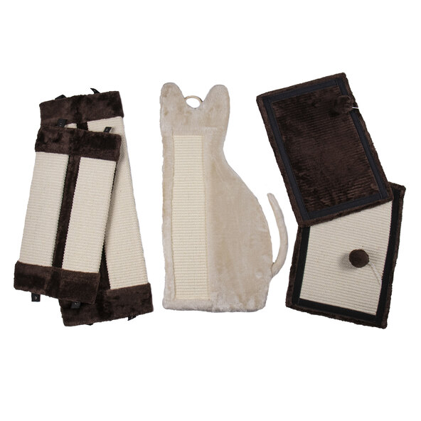 Kratzbrett-Set, braun, 5-tlg.