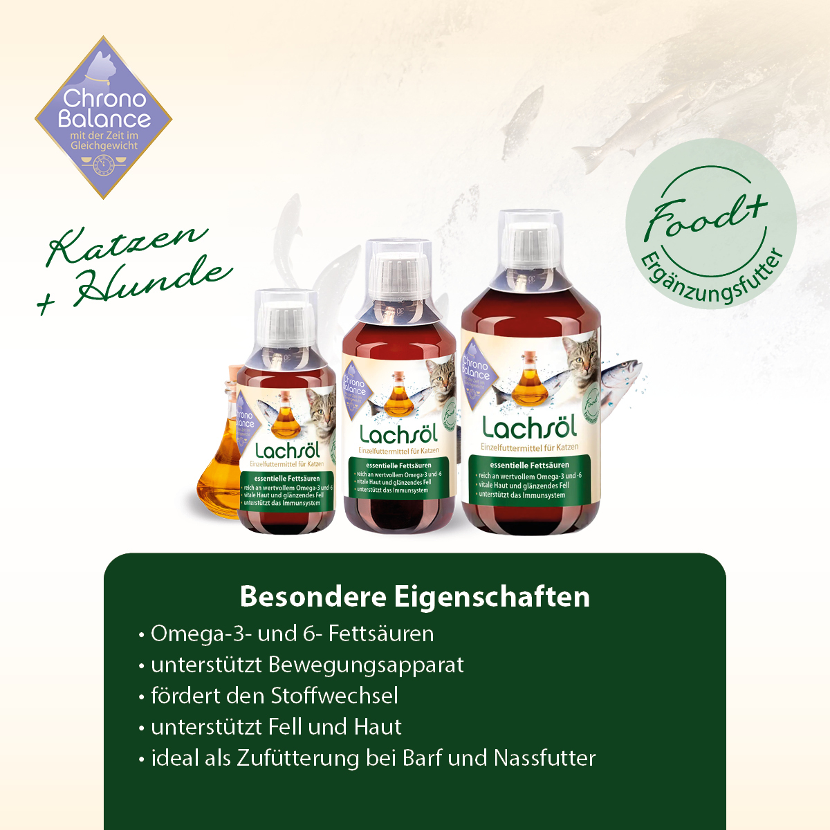 ChronoBalance Ergänzungsfutter & Aufzucht ChronoBalance Lachsöl 100 ml