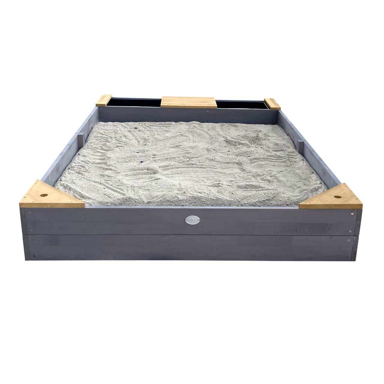 AXI Kelly Sandkasten mit becken und Bank Grau/braun