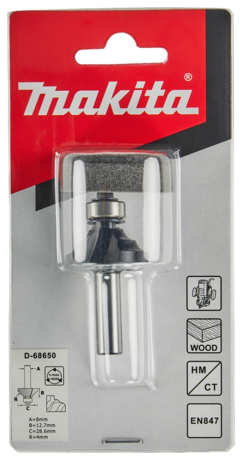 Makita Accessories D-68650 Κόφτης προφίλ 28,6 x 12,7 mm S8