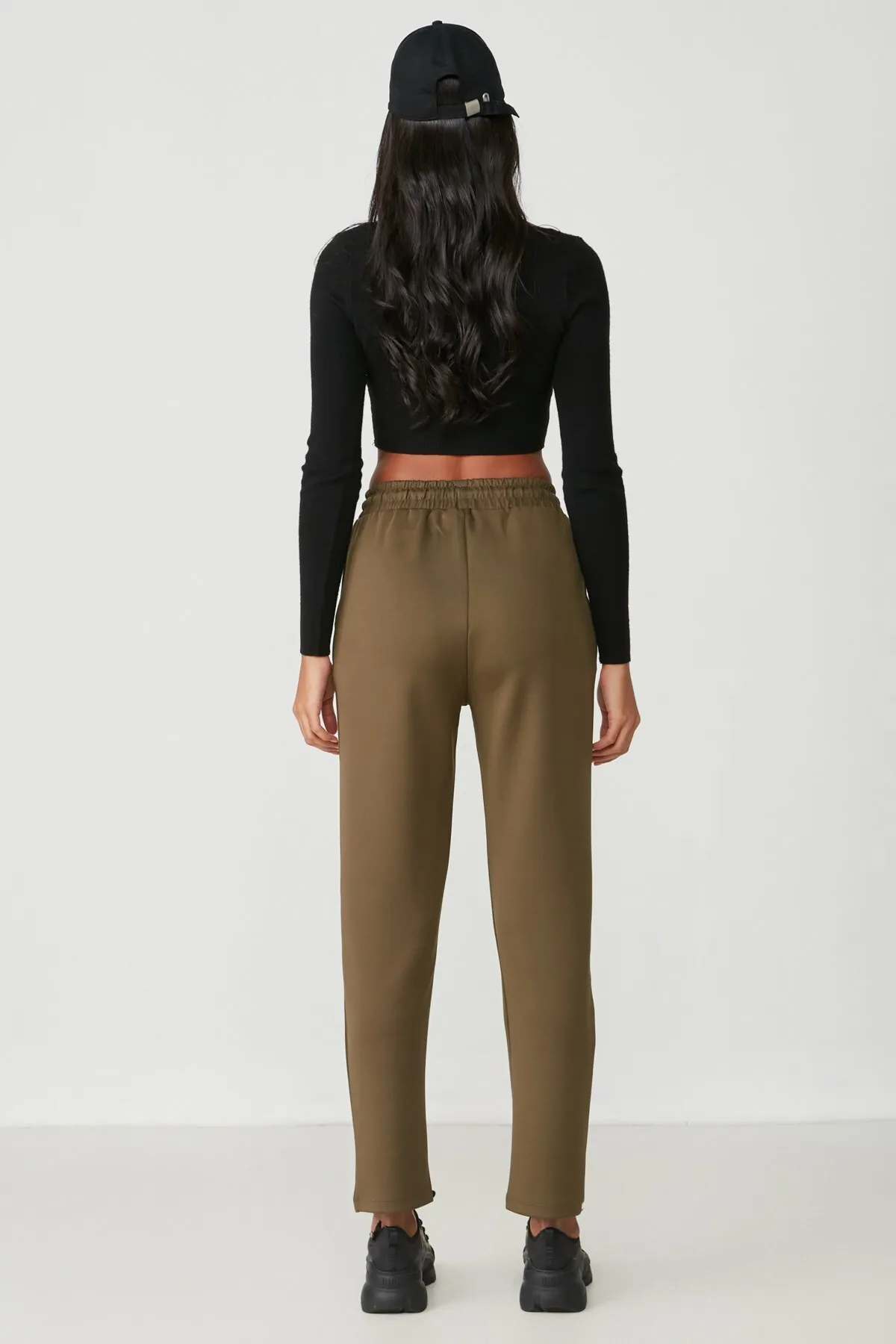 C&City  Jogginghose mit geradem Bein 801 Khaki