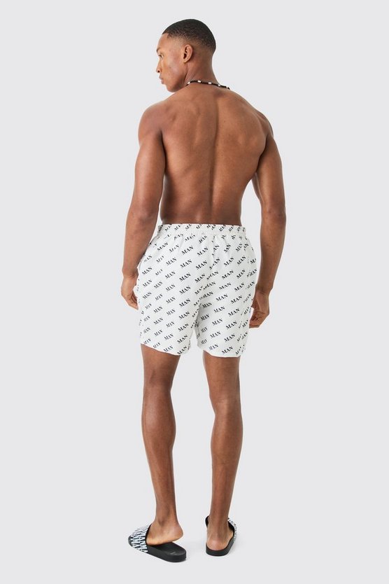 Mittellange Man Badehose