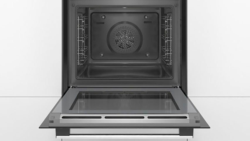 BOSCH Einbaubackofen Serie 6 HBG579BS0, mit Teleskopauszug nachrüstbar, Pyrolyse-Selbstreinigung