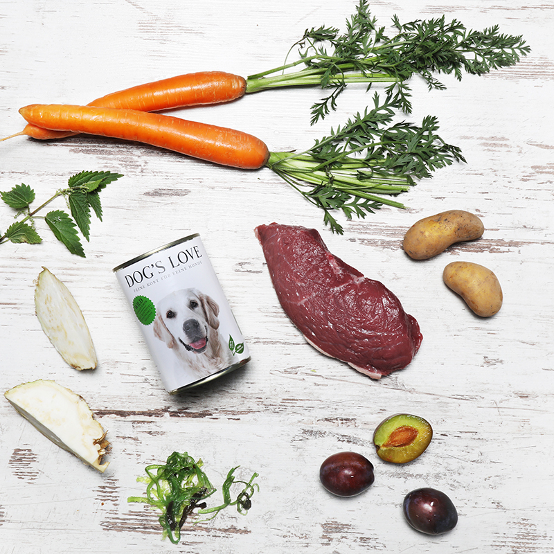 DOG'S LOVE Hundenassfutter DOG'S LOVE Adult Classic 6x800g Wild mit Kartoffel & Zwetschge
