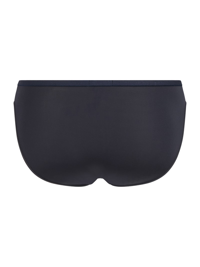 Slip in unifarbenem Design mit elastischem Bund in marineblau
