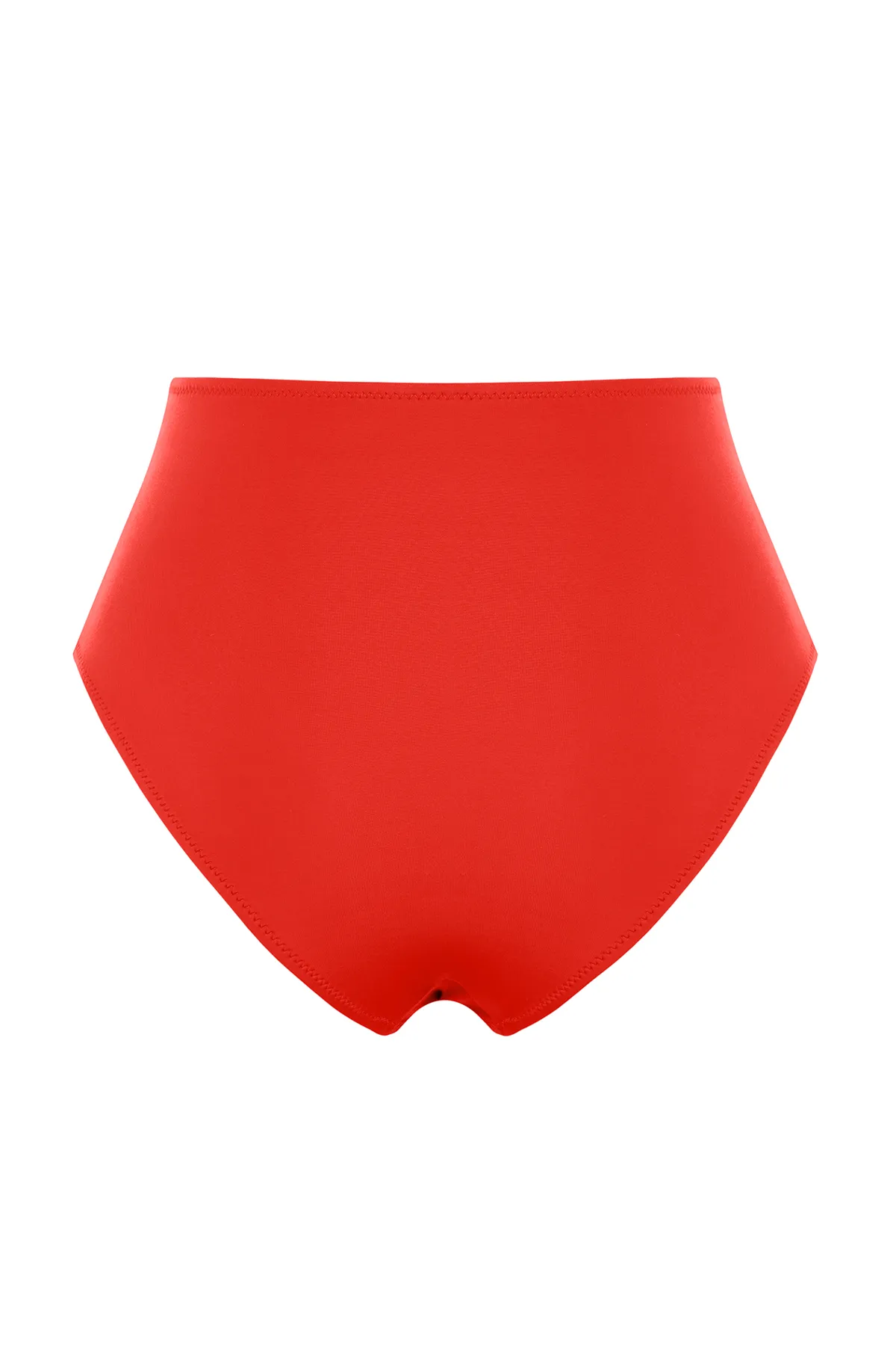 Trendyol Collection  Rotes, reguläres Bikiniunterteil mit Ausschnitt/Fenster und hoher Taille TBESS20BA0184