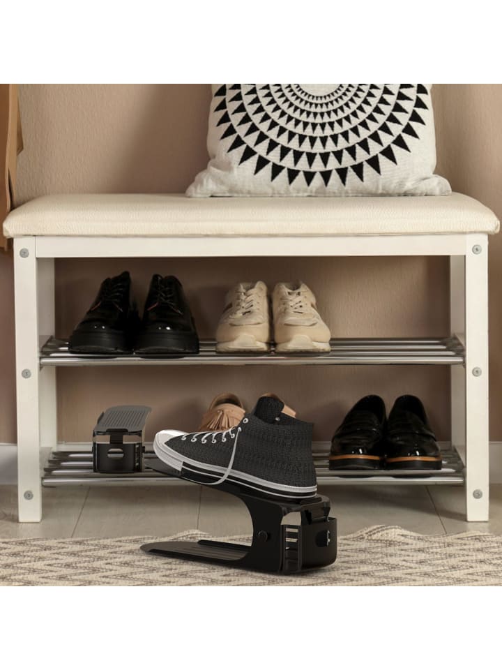 Intirilife 10x Schuhstapler in Schwarz günstig kaufen onesize