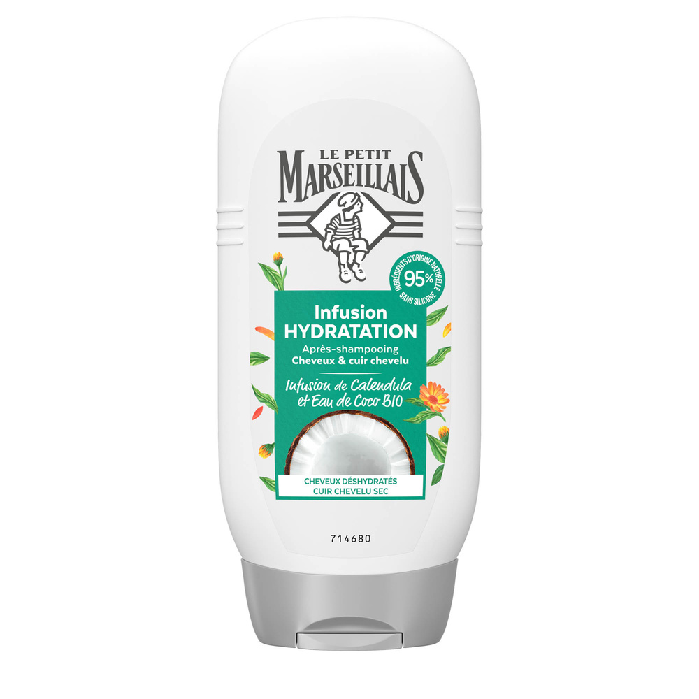 le petit marseillais Après-Shampooing Hydratation Infusion Calendula/Eau de Coco Après-Shampooing