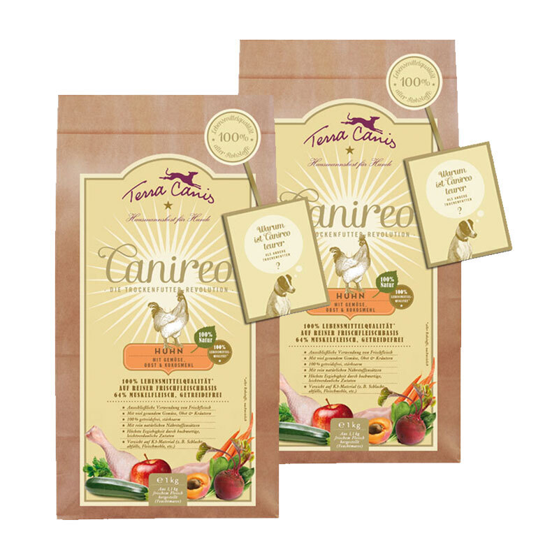 Terra Canis Hundetrockenfutter Terra Canis Canireo Adult Huhn 2x1 kg