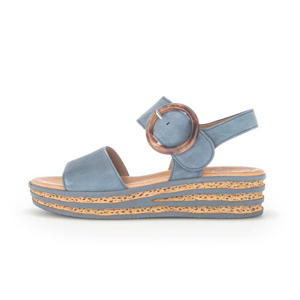 Gabor fashion Plateau Sandale blau