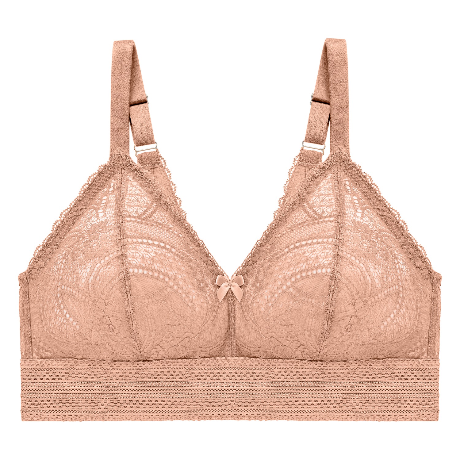Bramour Gramercy Spitzen-Bralette de luxe - Cappuccino