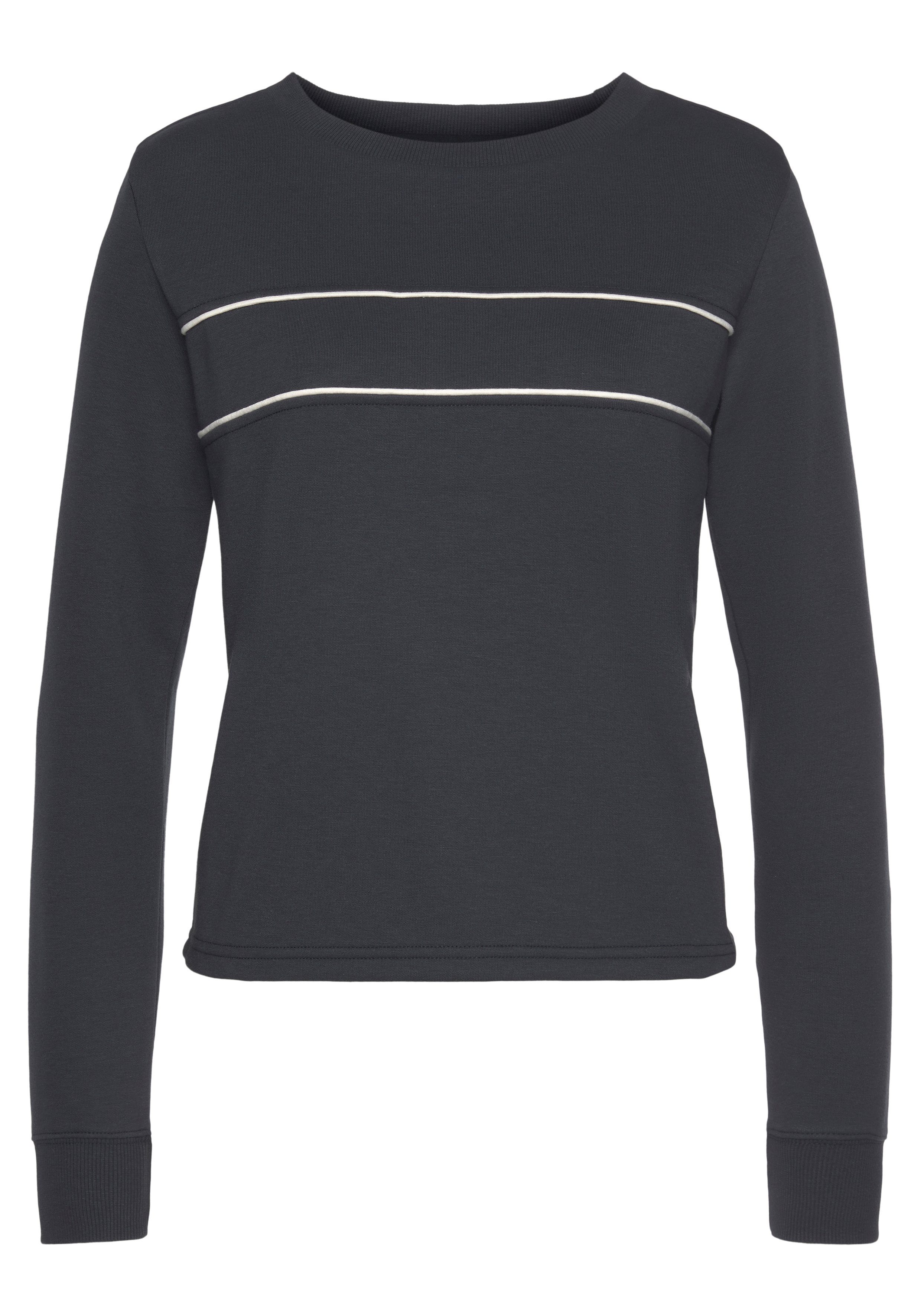 H.I.S Sweatshirt mit Piping auf der Brust, Loungeanzug