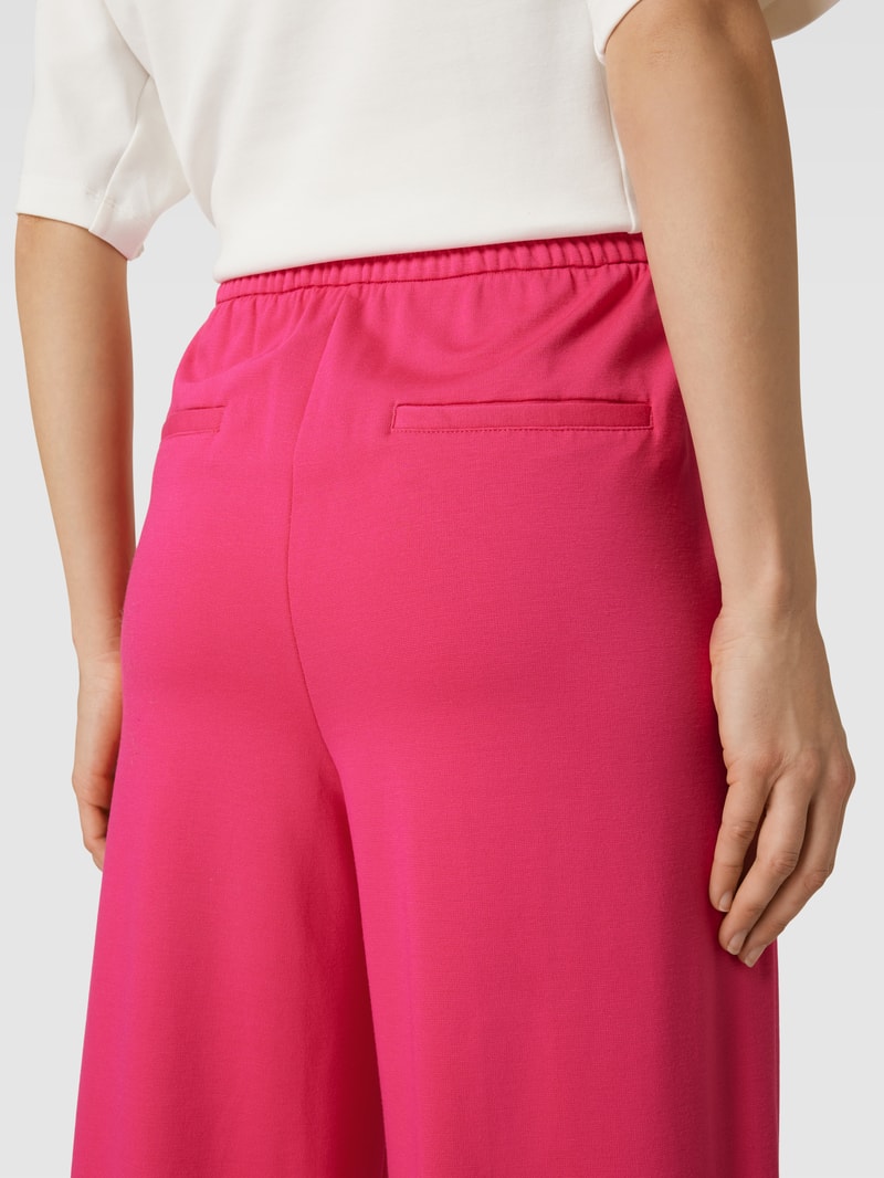Hose aus Viskose-Mix mit elastischem Bund in pink