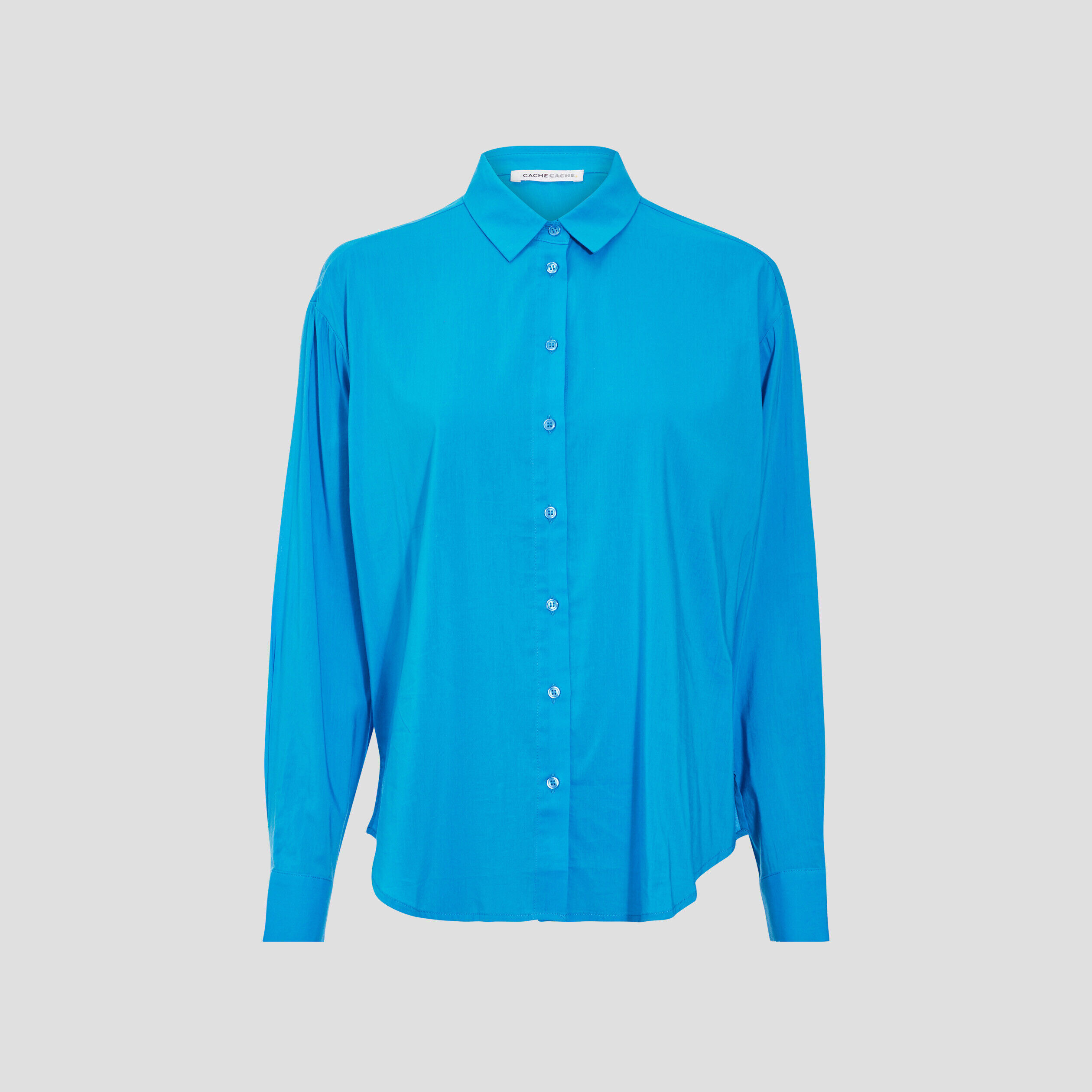 Chemise à manches longues bleu femme | Cache Cache