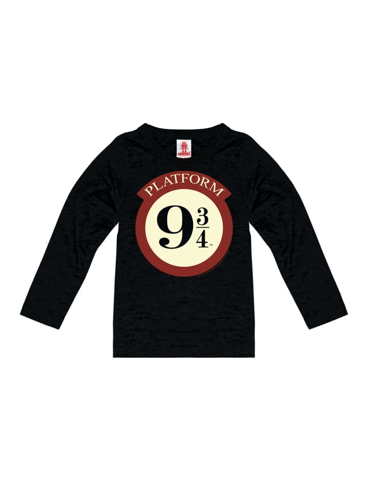 Logoshirt Kinder-Langarmshirt Harry Potter in schwarz günstig kaufen