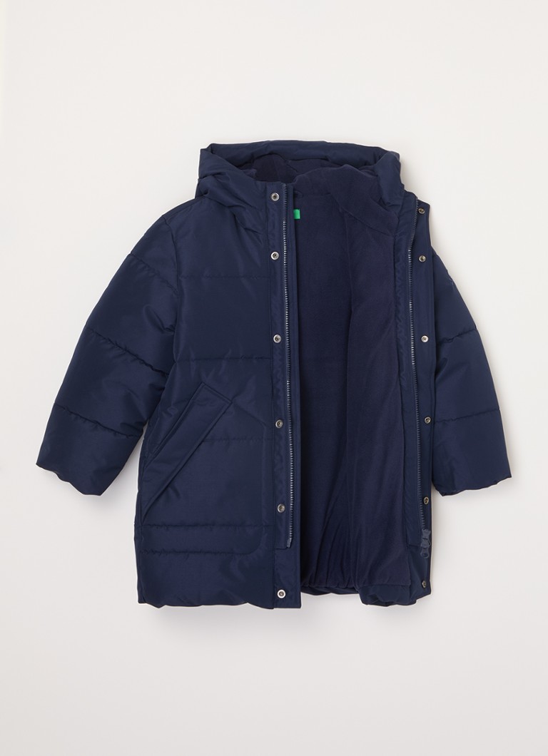 Parka matlasată Benetton cu buzunare laterale