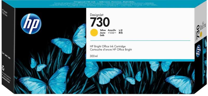 HP 730 Original Tintenpatrone P2V70A Gelb