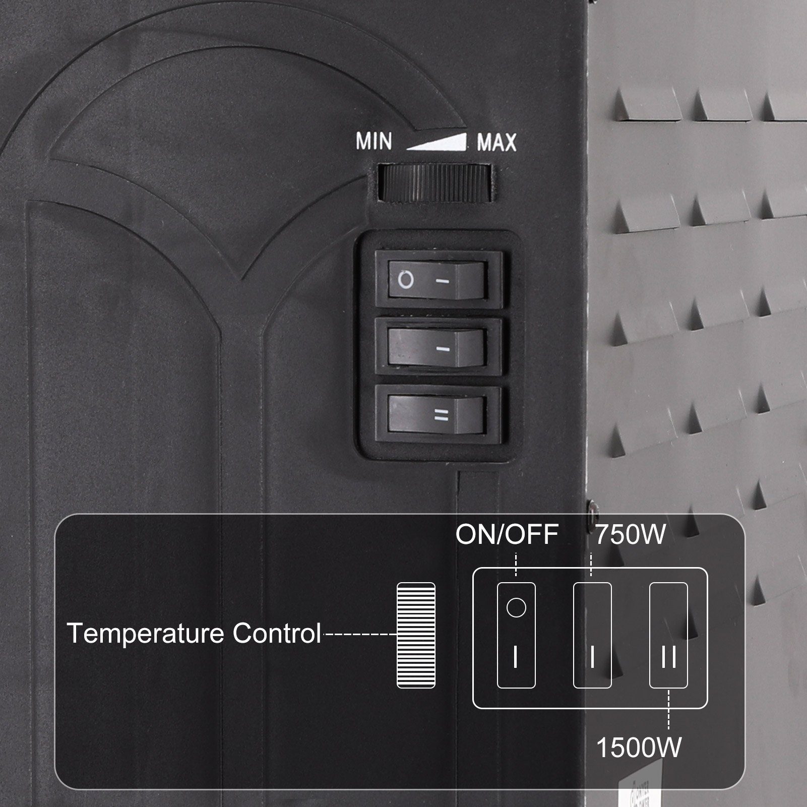 Rutaqian Elektrokamin Elektrokamin, Elektrischer Kamin mit LED Flammen, Elekroofen-Kamin, Elektro Heizungen 1500 W, für Wohnzimmer & Innenräume