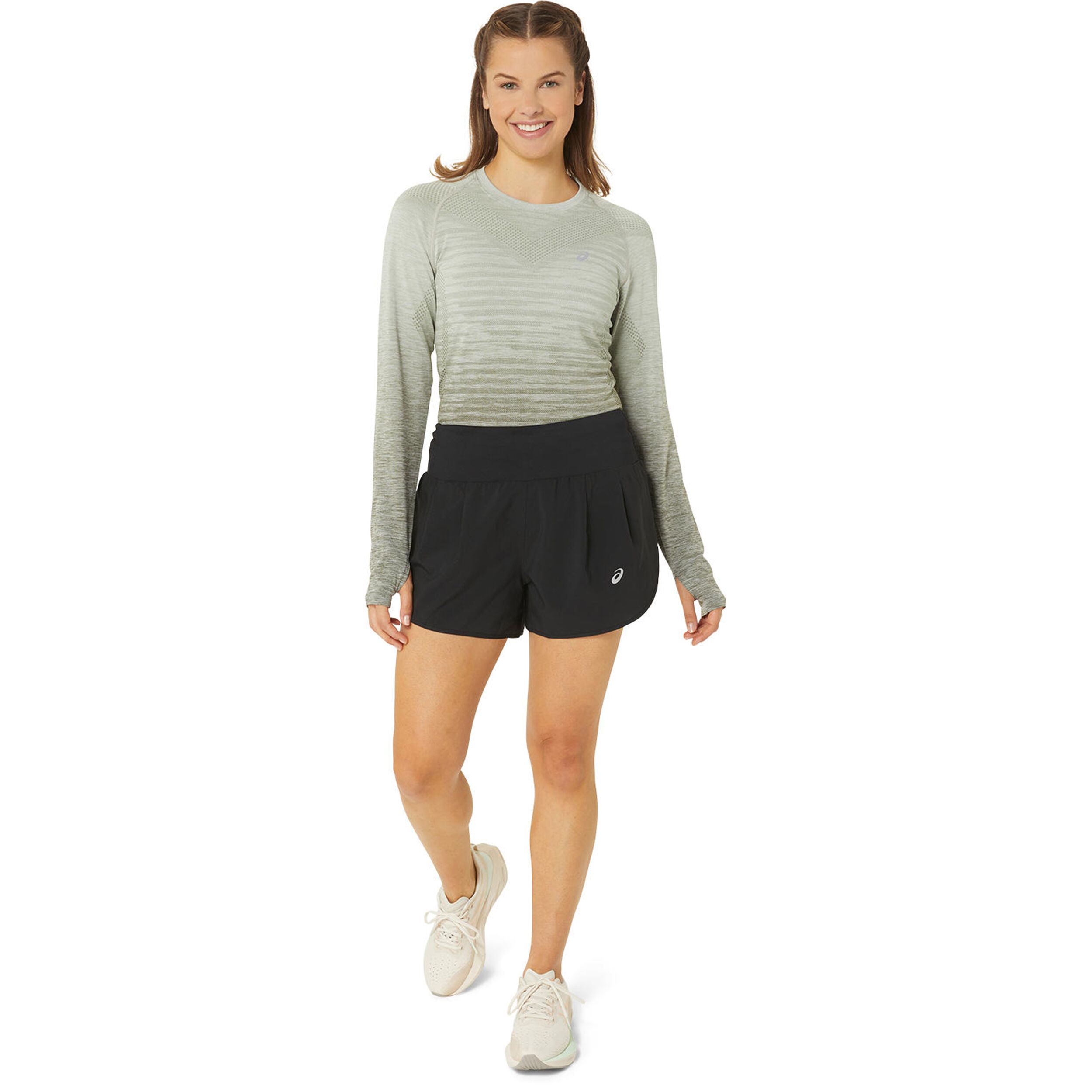 Road 3.5 Inch Laufshorts Damen - Schwarz