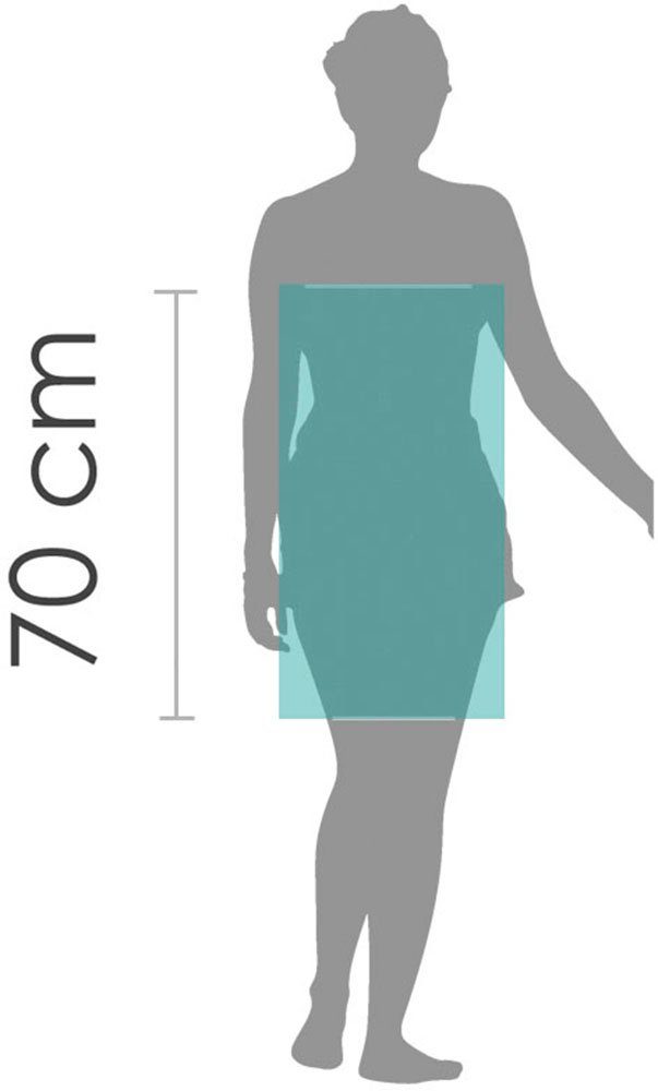 framsohn frottier Sarong Saunakilt Damen, Langform, Frottier, hergestellt in Österreich, Dehnbund & Druckknöpfe variabel verstellbar