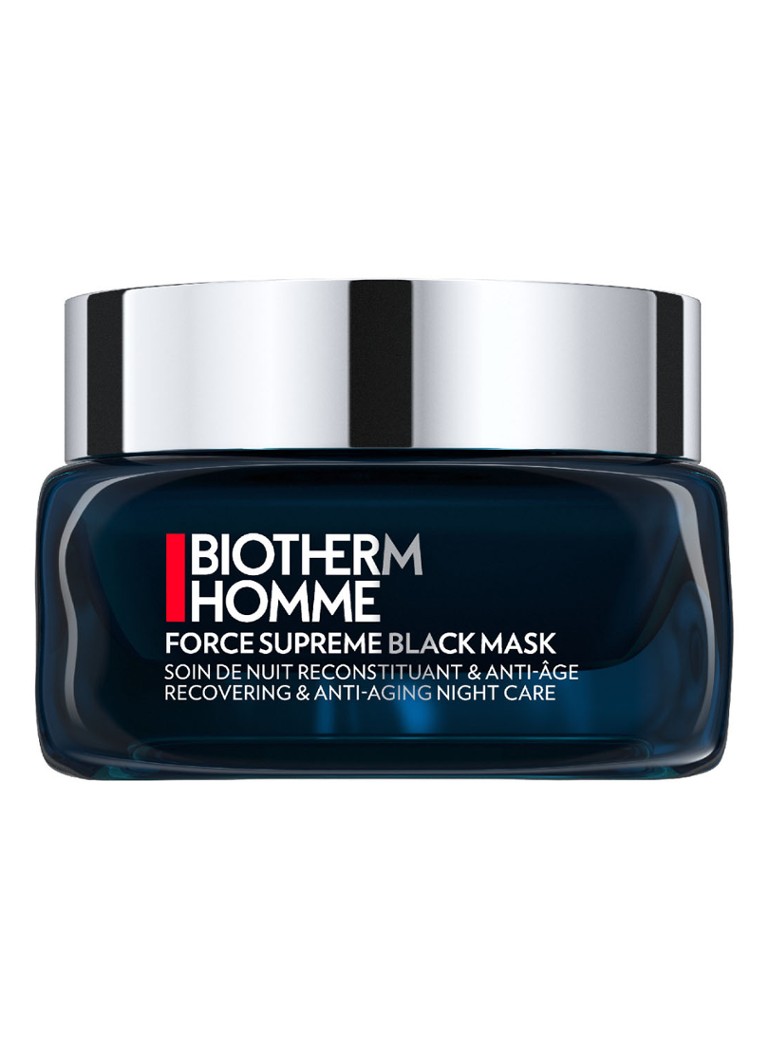 Mască anti-îmbătrânire Biotherm Homme Force Supreme, neagră
