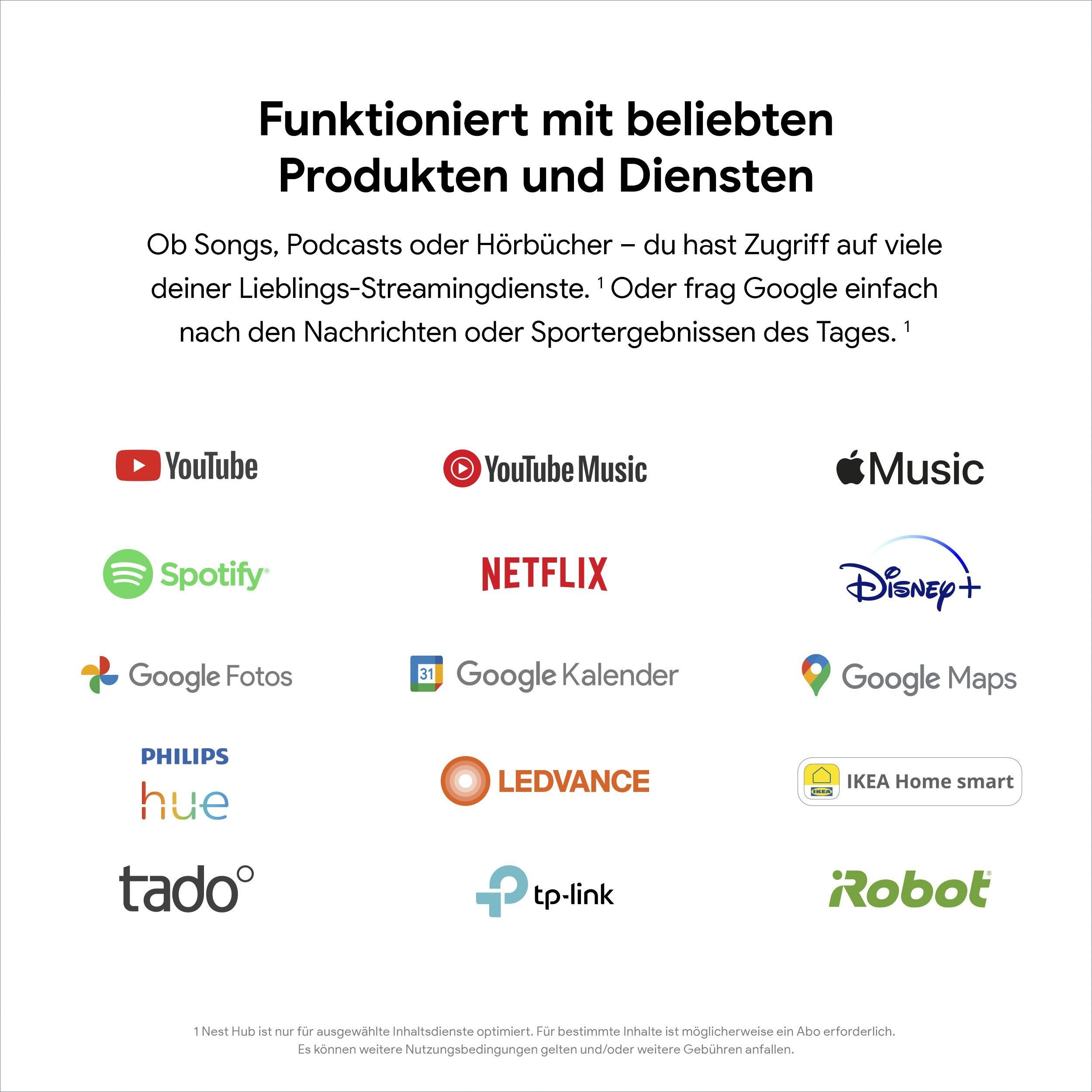Google Nest Hub (2. Generation) Smart Speaker (Bluetooth, WLAN)