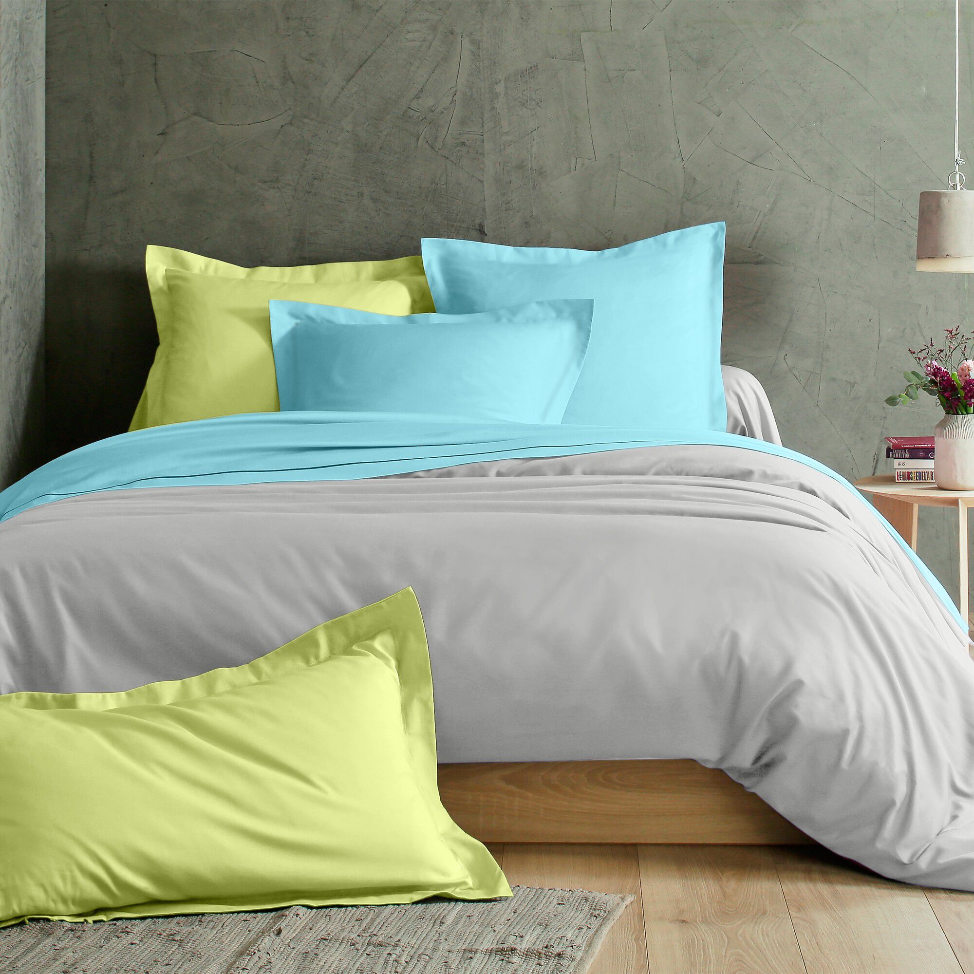 Linge de lit uni coton