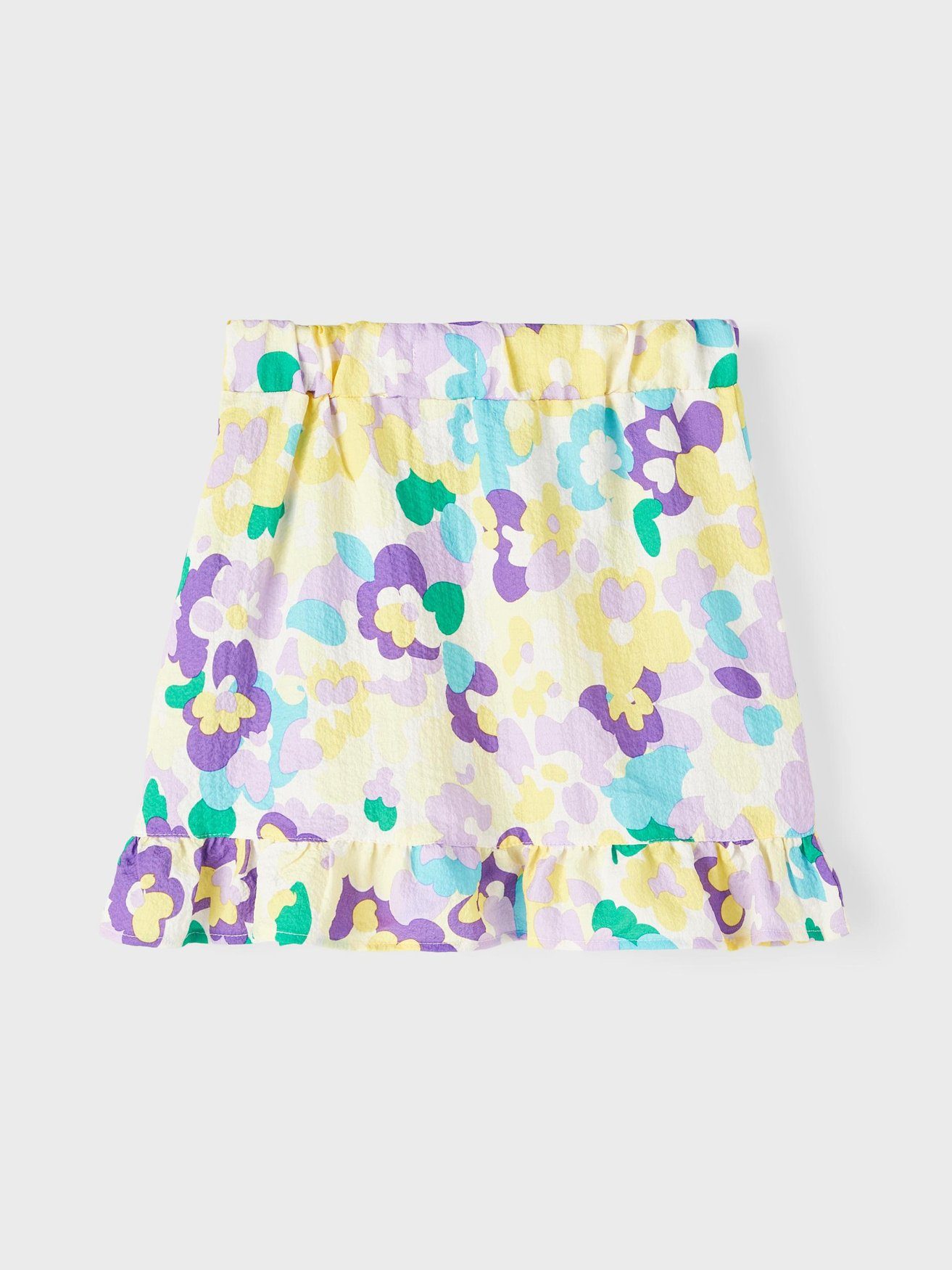 Name It Sommerrock Knielanger Blumen Rock Chiffon mit verstellbarem Bund NKFHIMLA 5714 in Lila