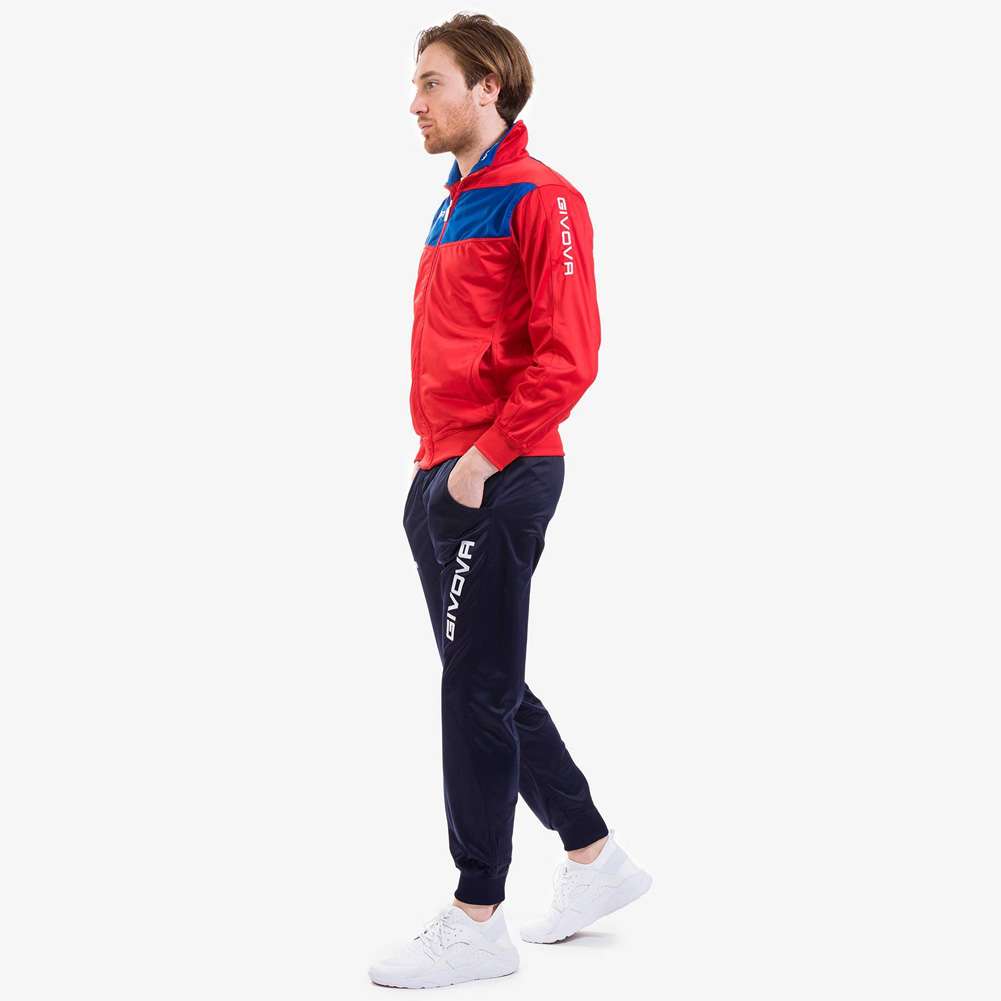 Givova Tuta Visa Trainingsanzug blau/rot