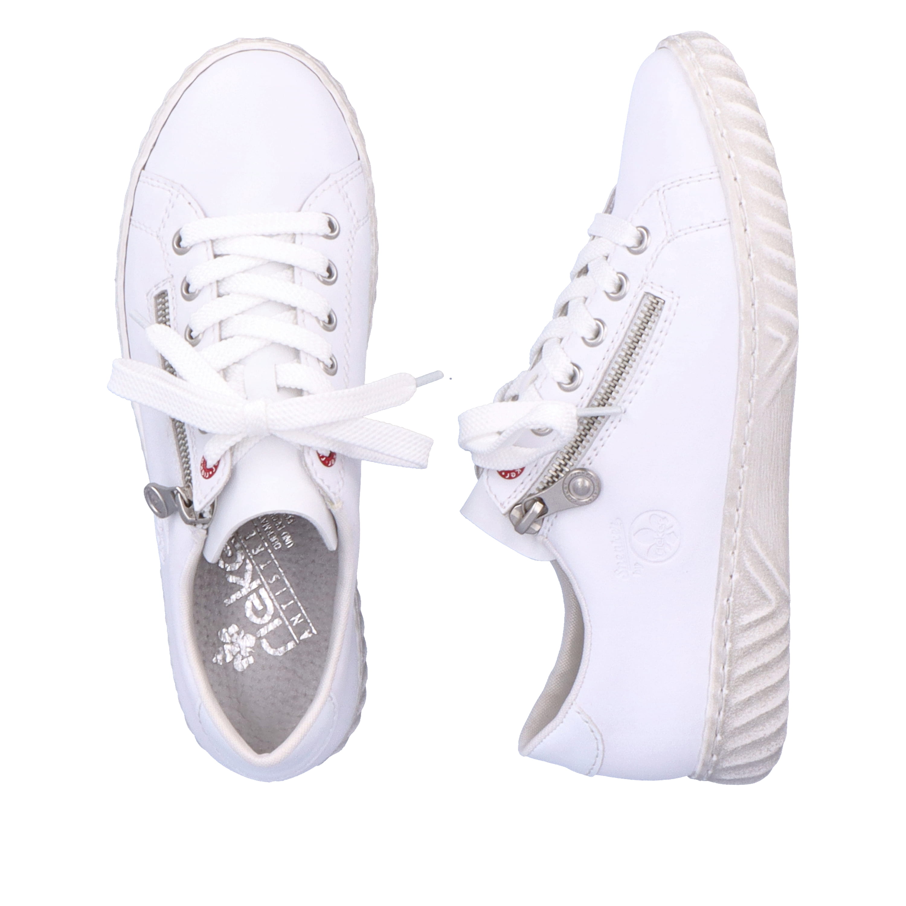 Rieker Damen Sneaker Low reinweiss