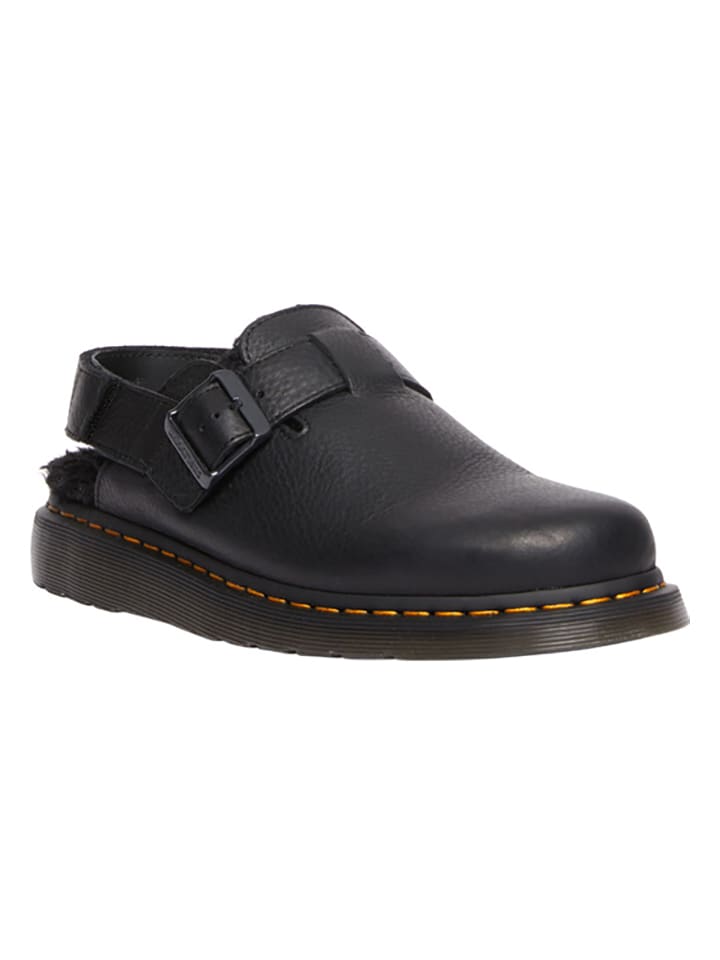 Dr. Martens Leder-Clogs in Schwarz günstig kaufen 36
