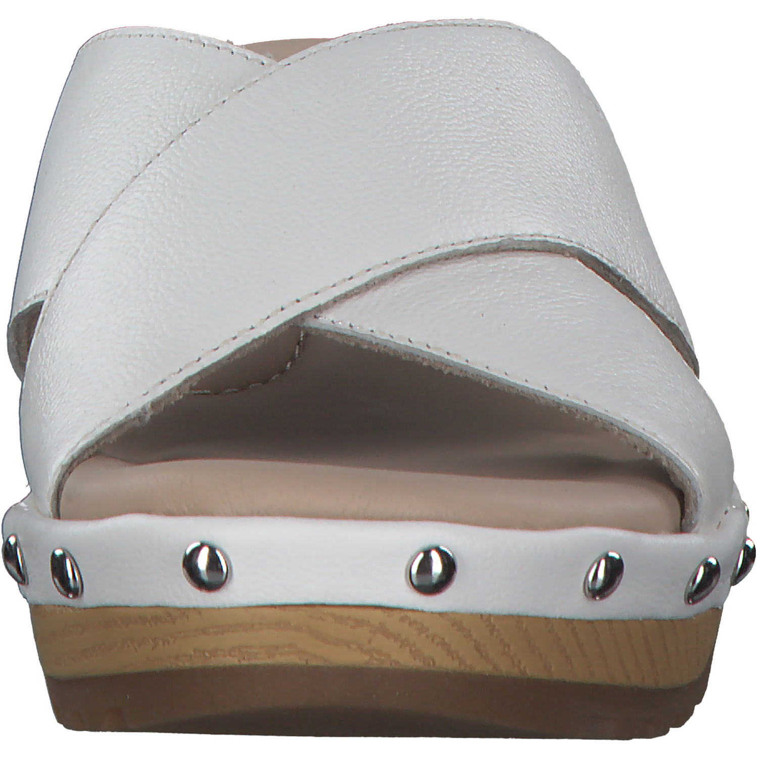 Jana Shoes 87301, Plateau-Pantoletten, Damen, white