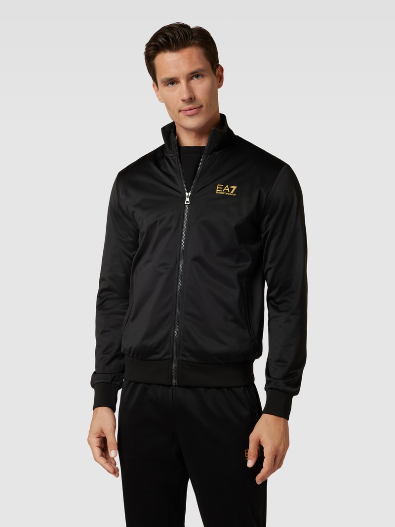 Sweatanzug mit Label-Details in schwarz