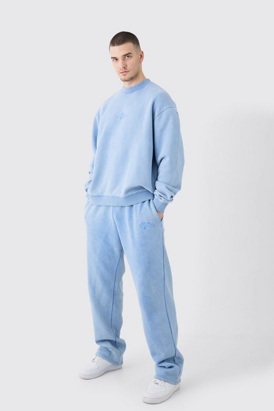 Tall kastiger Oversize Sweatshirt-Trainingsanzug