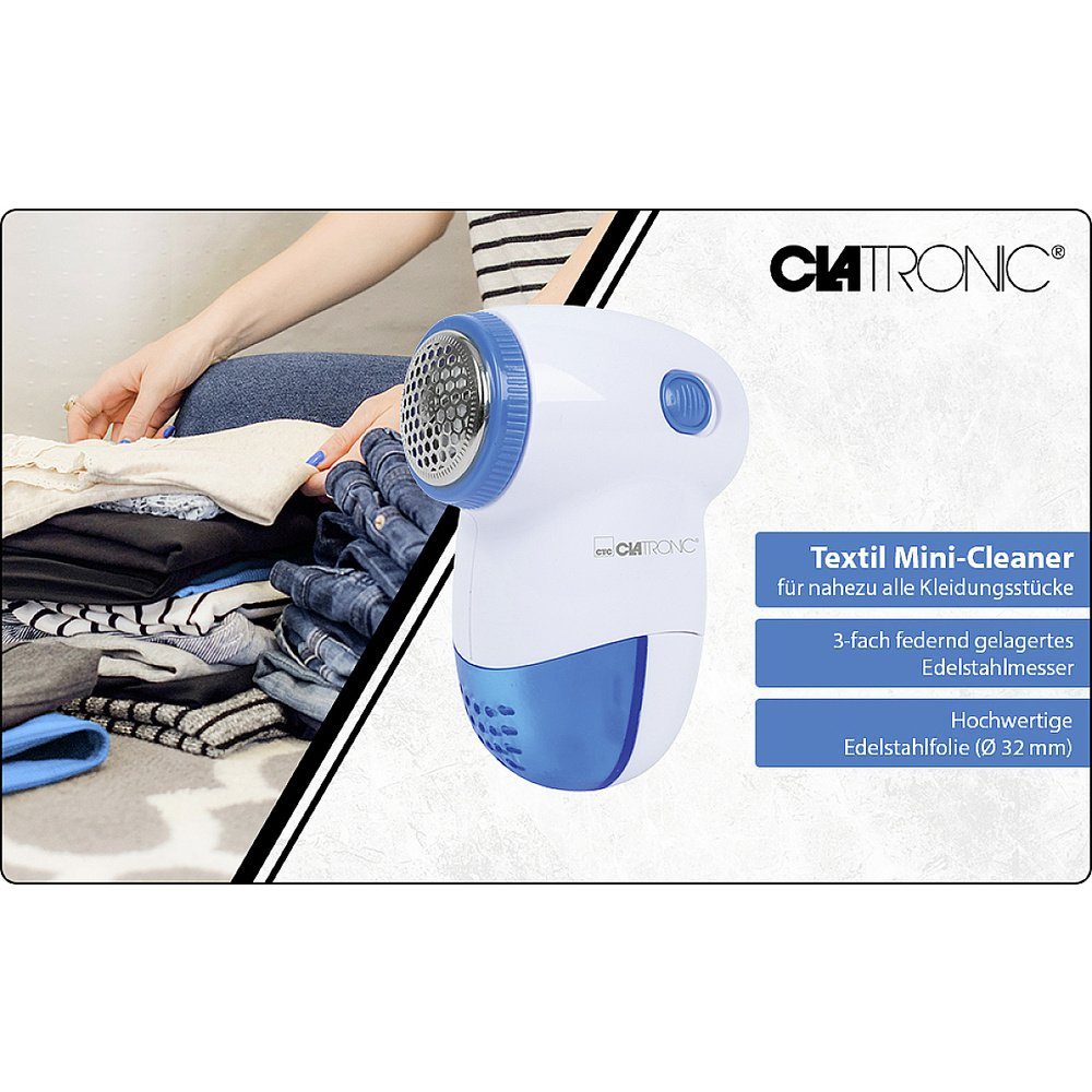 CLATRONIC Bügelbrett Clatronic TC 3758 Fusselrasierer 1 St. Weiß-Blau