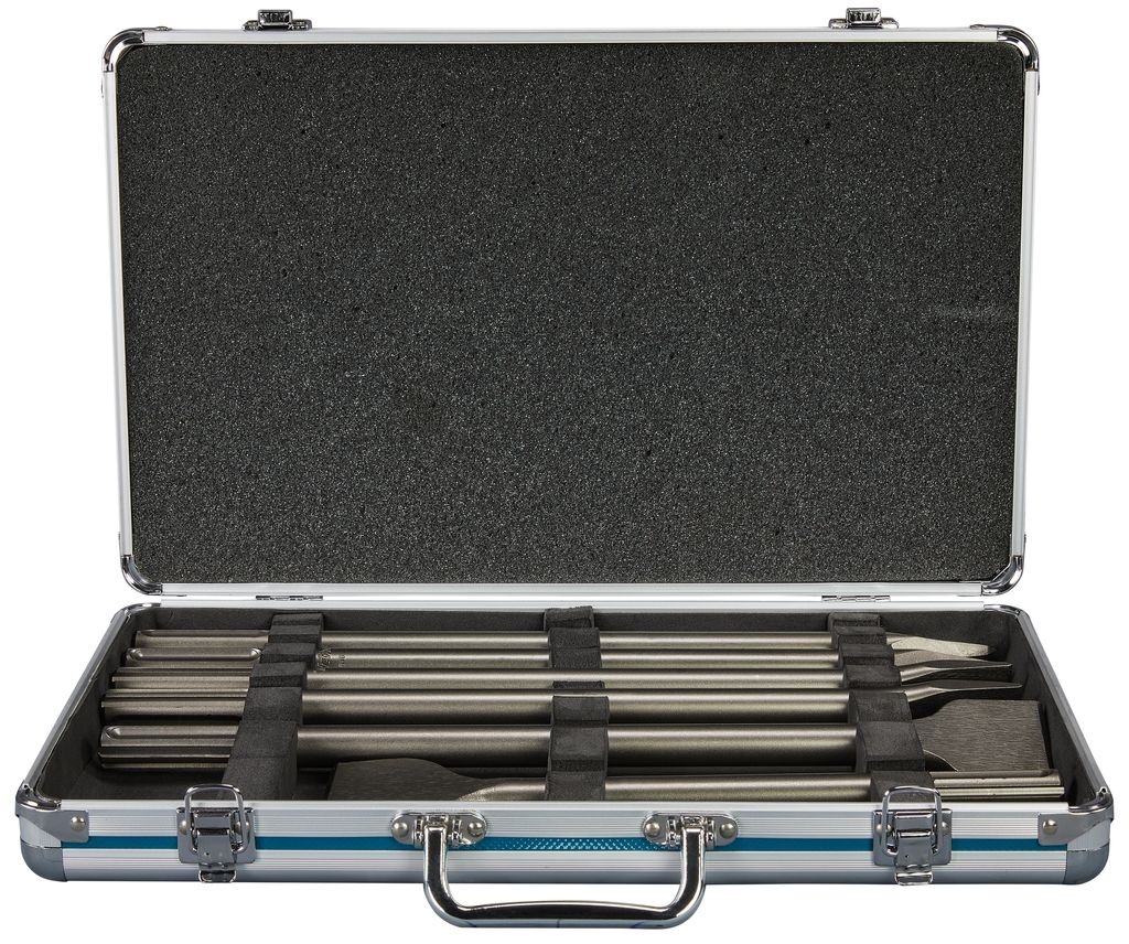 Set dălți Makita Accessories D-42488 SDS-Max, 6 piese, în cutie de aluminiu