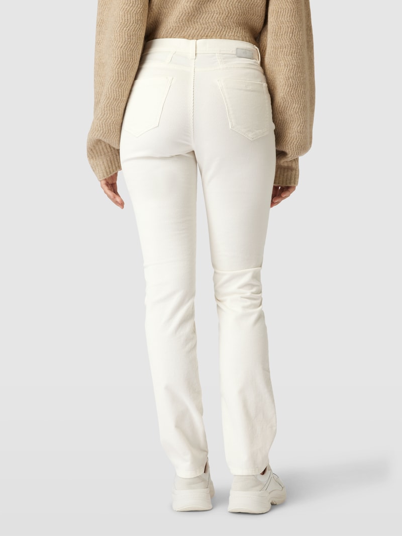 Cordhose mit Eingrifftaschen in offwhite