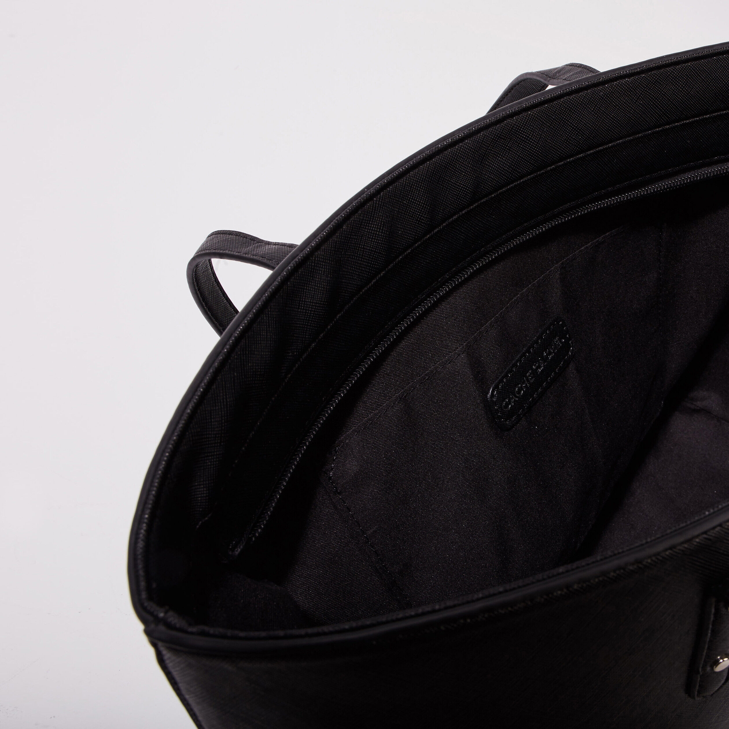Sac cabas rectangulaire noir femme | Cache Cache
