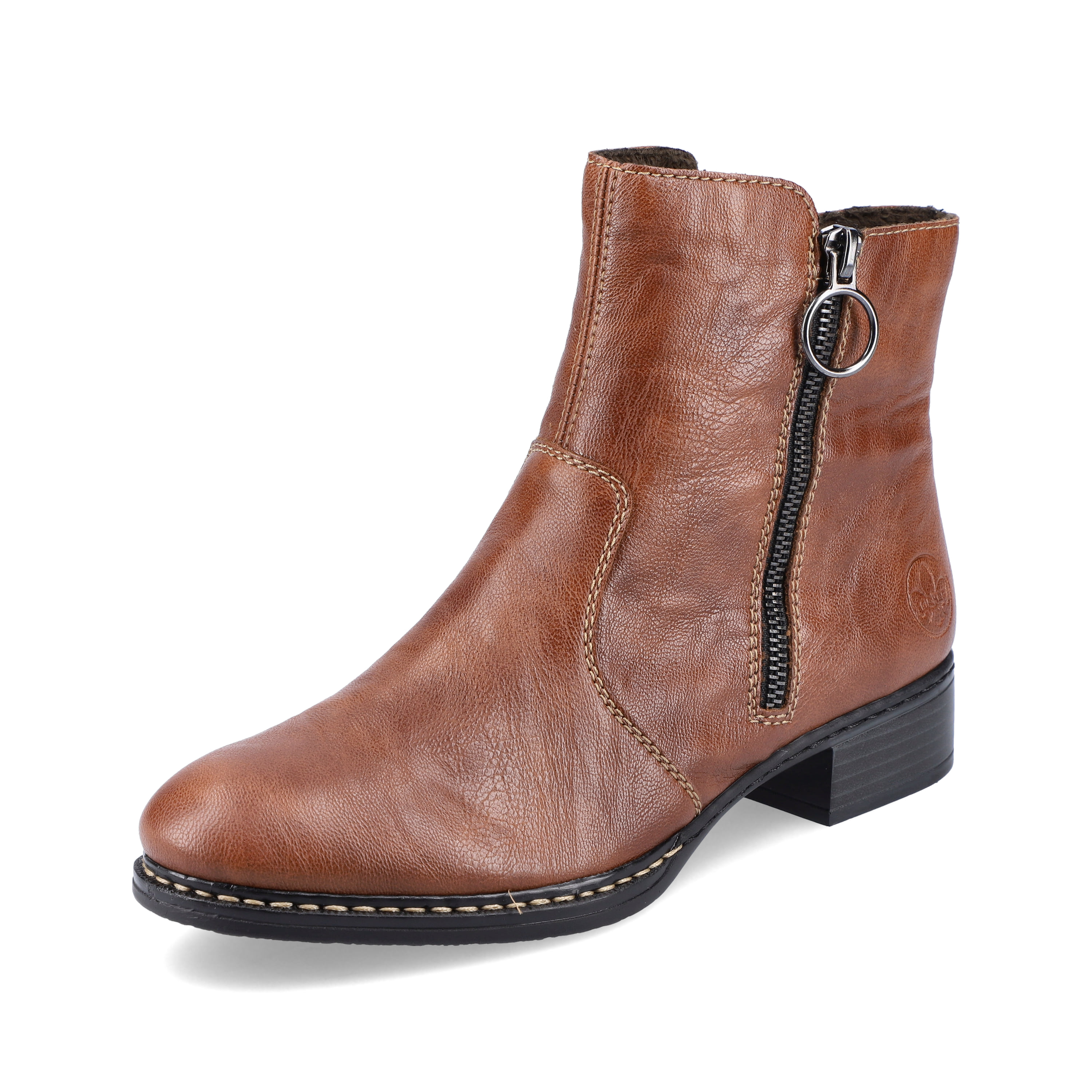 Rieker Damen Stiefeletten karamellbraun