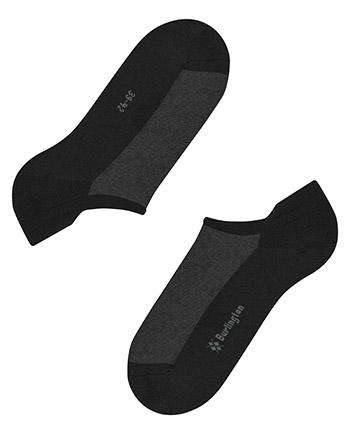 Burlington, Sneakersocken, Mikrofaser, schwarz