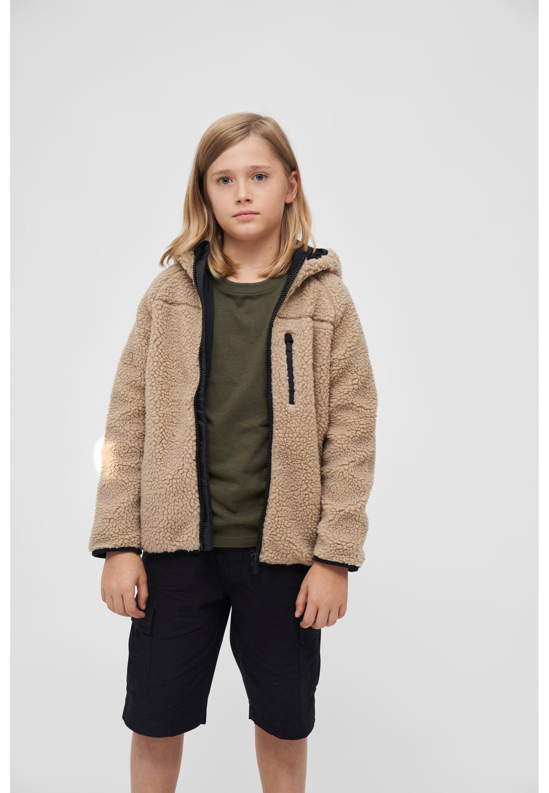 Brandit Outdoorjacke Herren Kids Teddyfleecejacket Hood (1-St)
