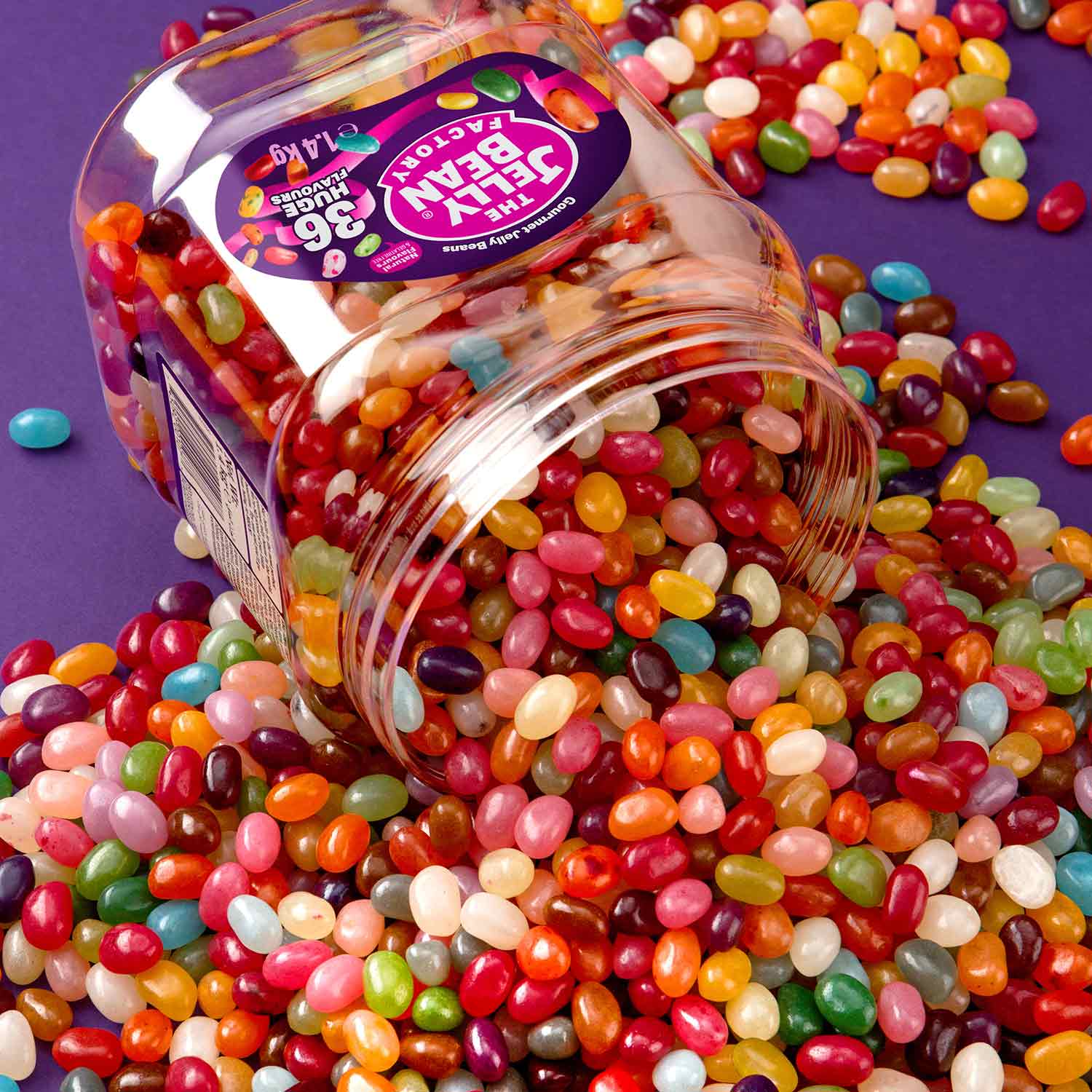 The Jelly Bean Factory 36 Huge Flavours Jar 1,4kg