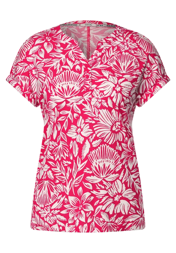CECIL T-Shirt mit Blumenmuster