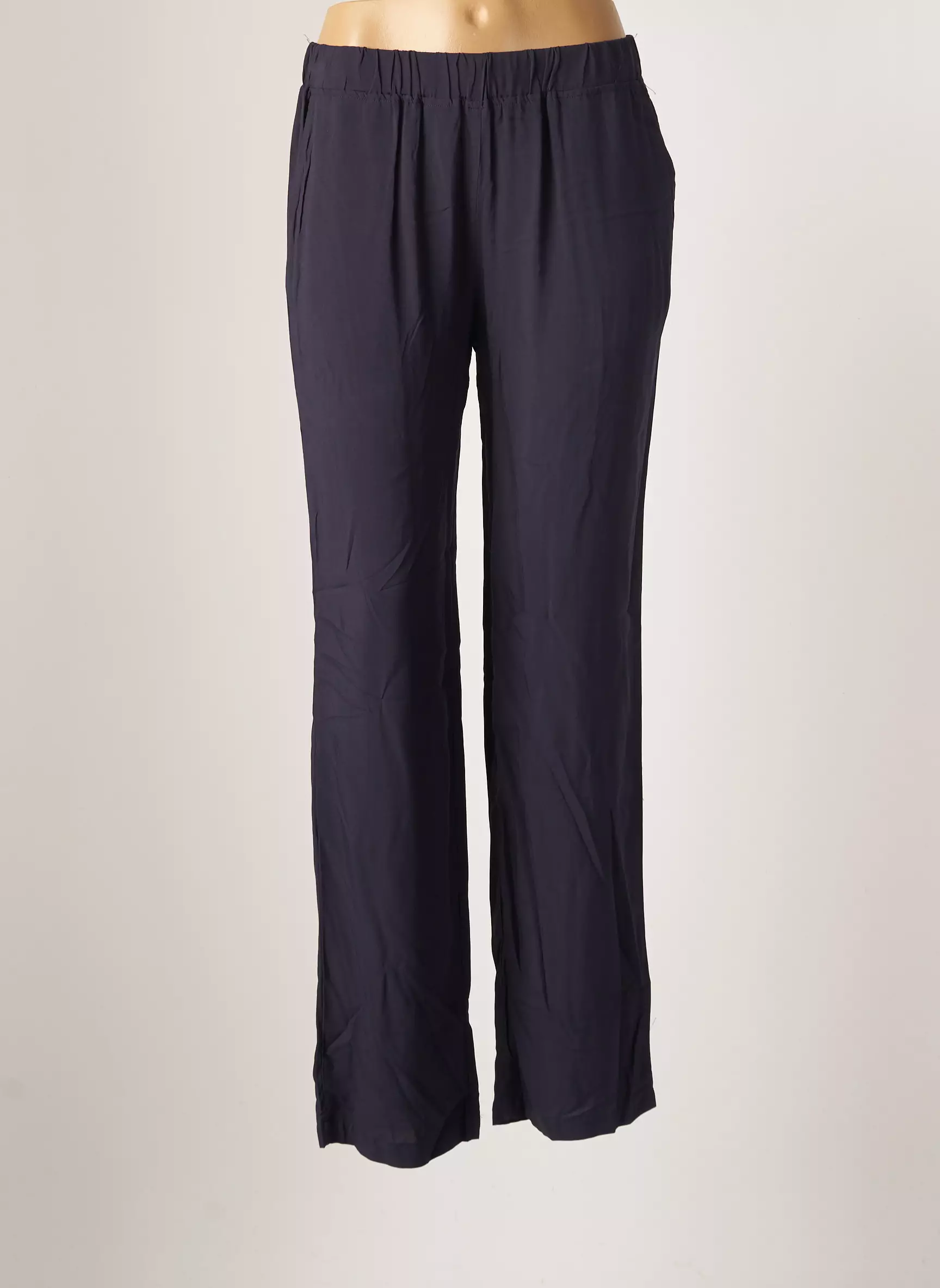 Esprit De La Mer Pantalons Droits Femme couleur bleu