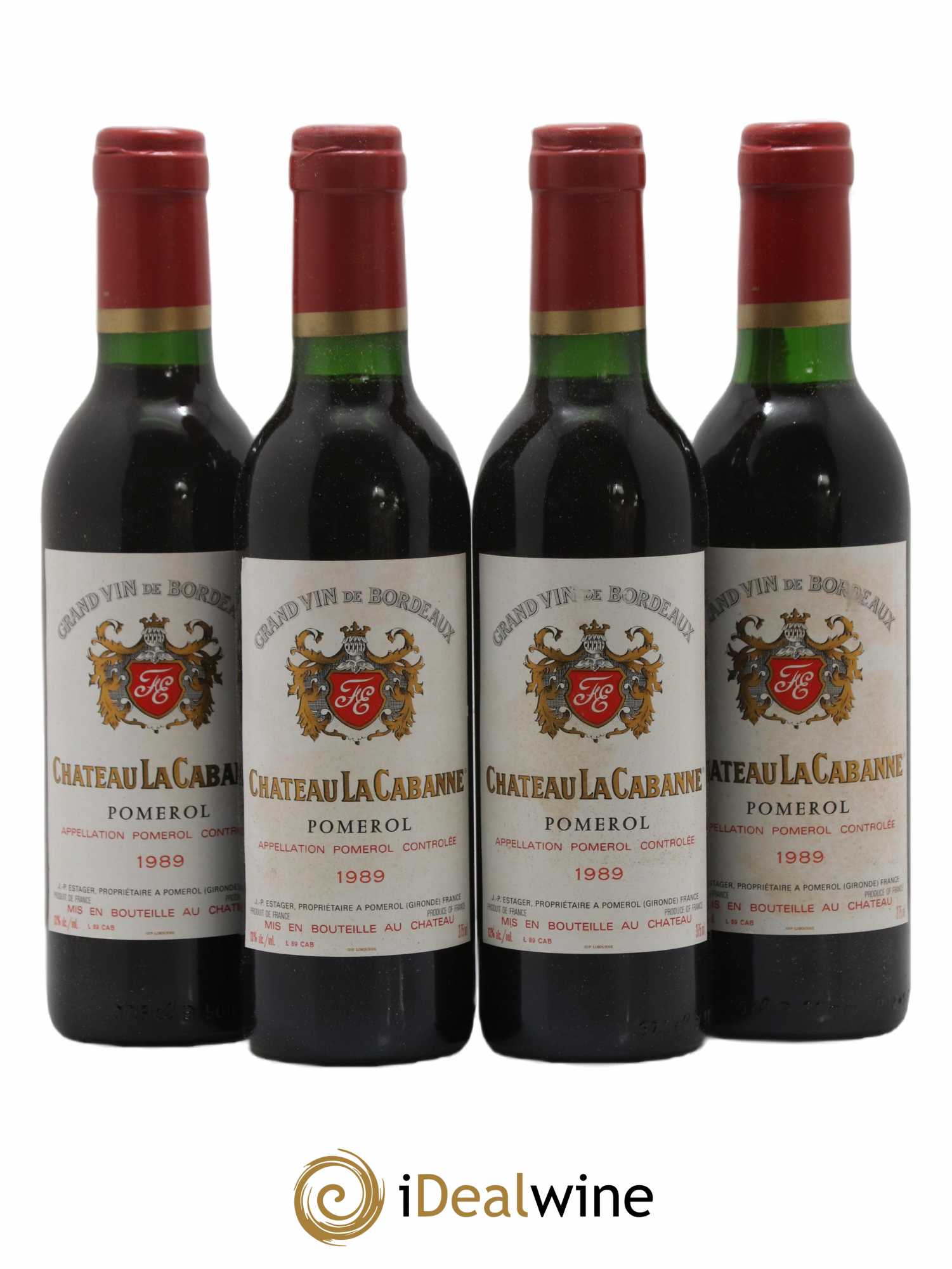 Pomerol La Cabanne 1989 - Lot de 24 Demi-bouteilles