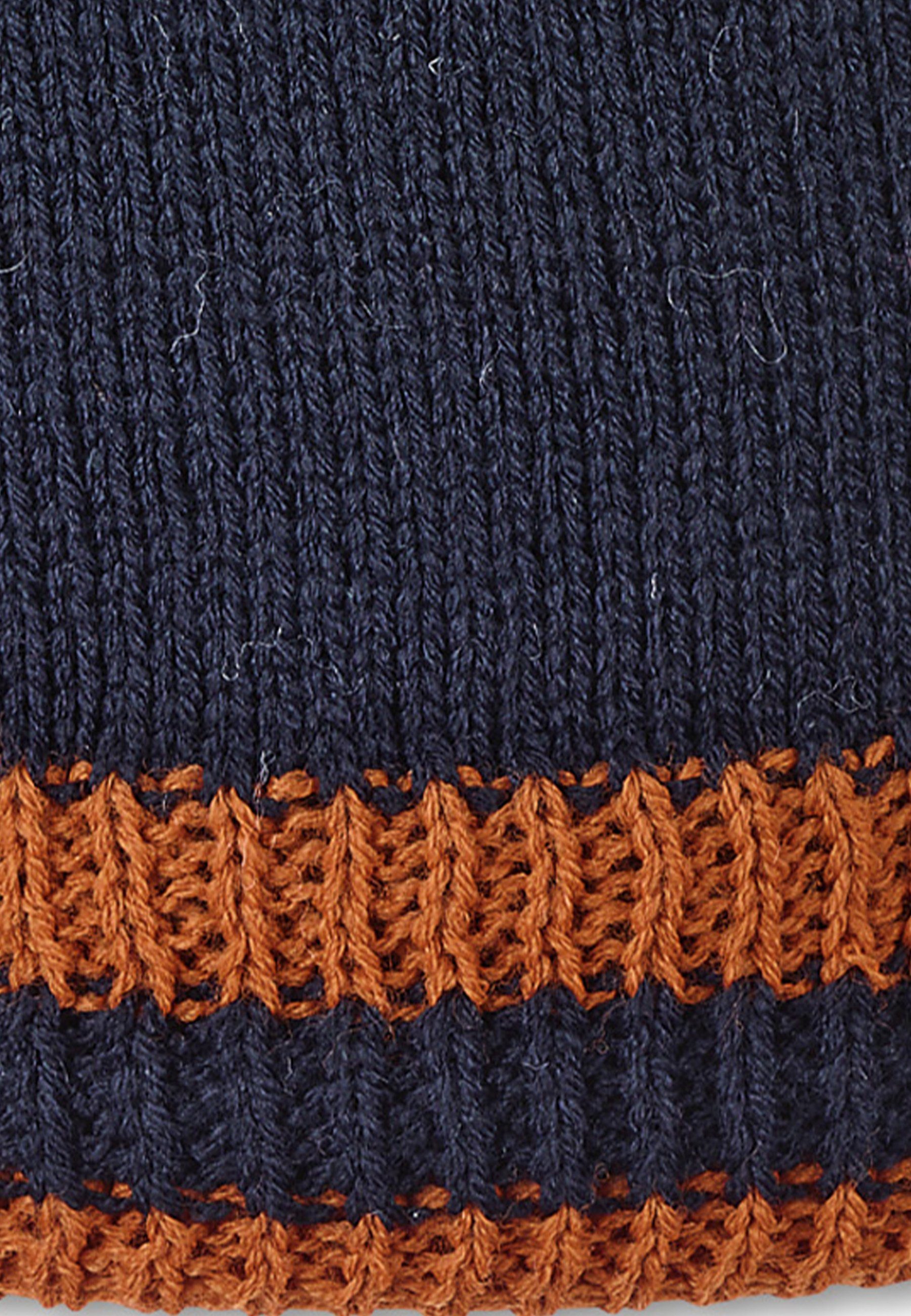 Sterntaler® Strickmütze Bommelstrickmütze Rand (1-St)