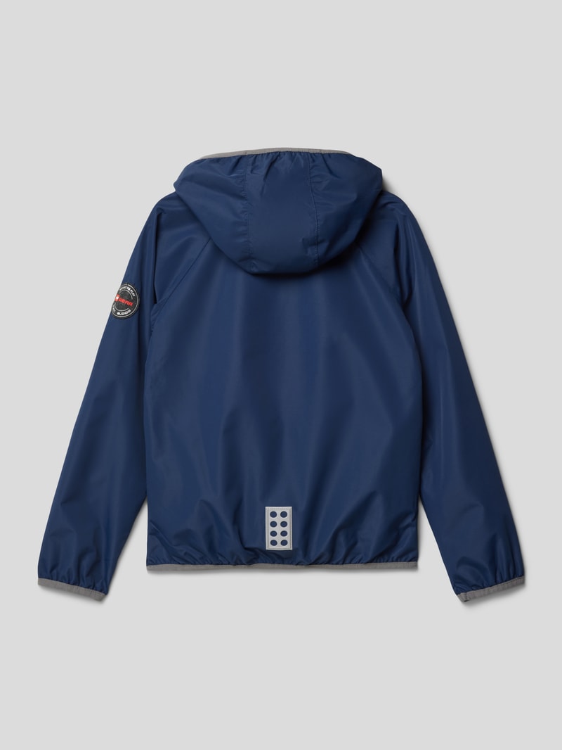 Jacke mit abnehmbarer Kapuze Modell 'JOCHY' in marineblau